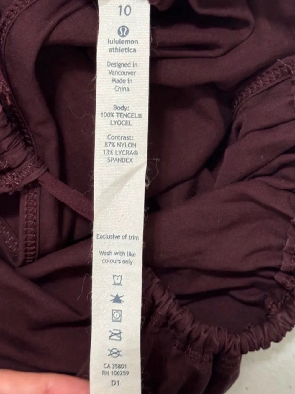 lululemon athletica Burgundy Open-Back Romper - Picture 4 of 5